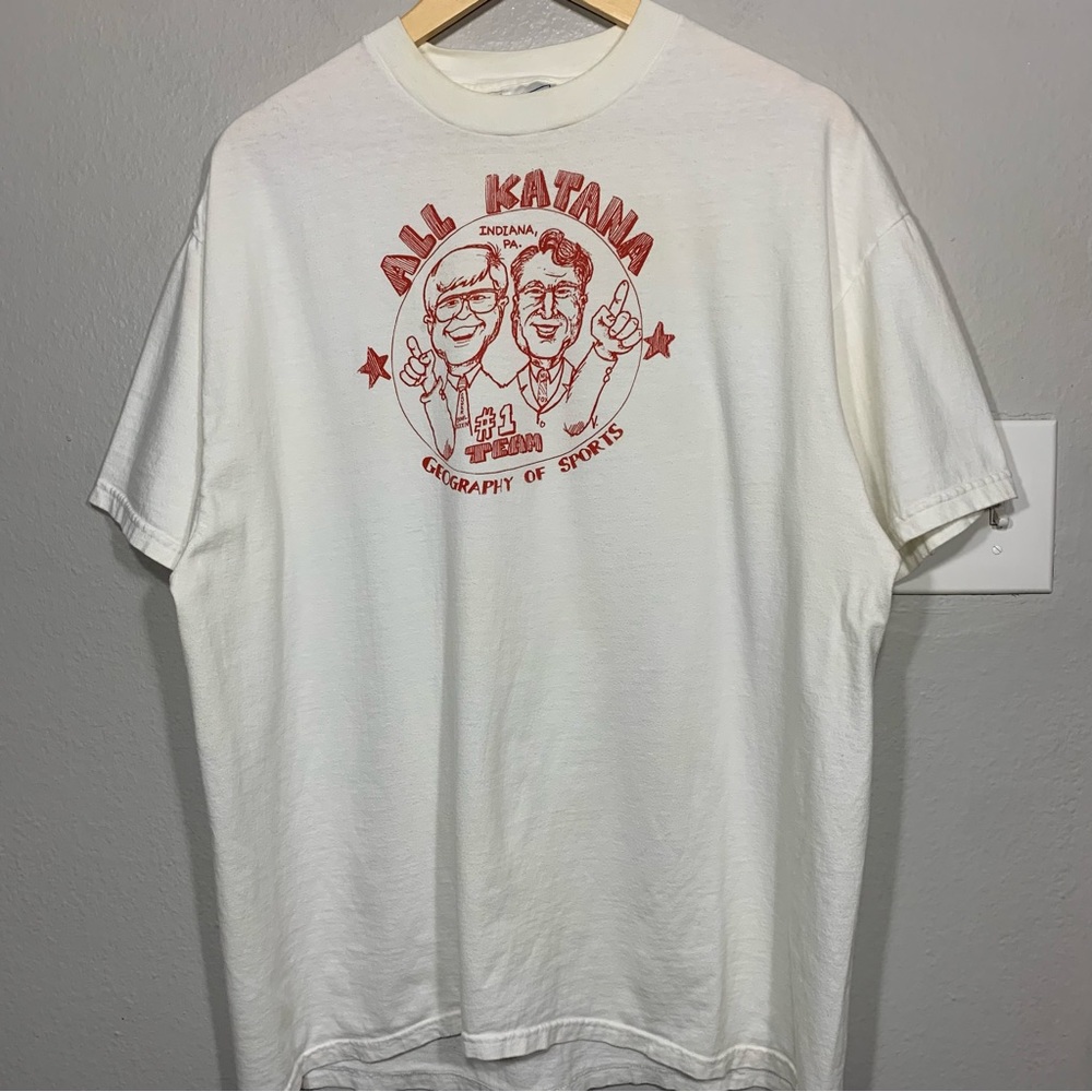 Vintage Geography of Sportsβ White Tee Size XL